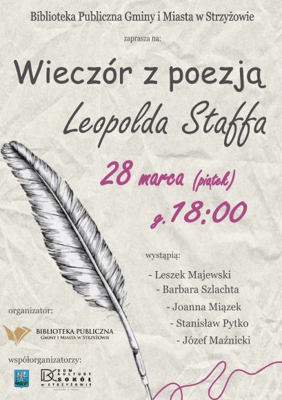 Wiecz�r z poezj� Leopolda Staffa