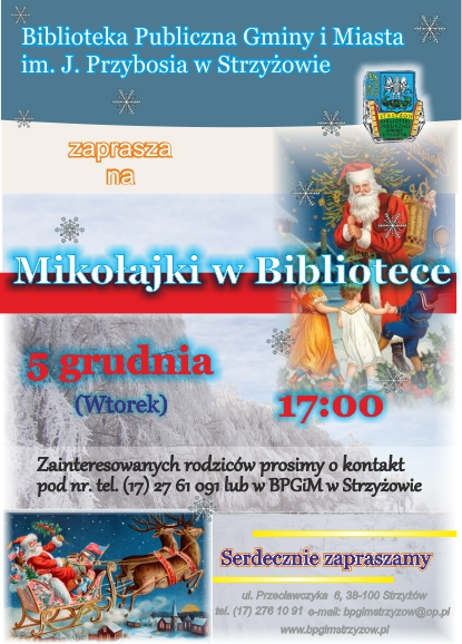 Miko�aj w bibliotece 2017
